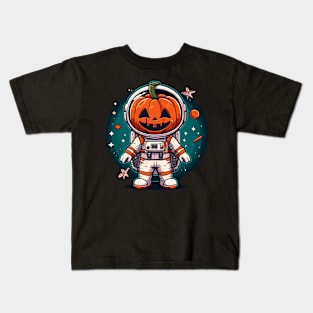 Jack o lanterns astronot Kids T-Shirt